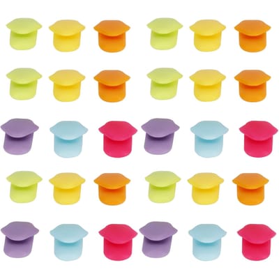 5 Set Drankmarkeerders Innovatieve Tongvorm Silicone Wijnglas Beker Label Bar Feest Accessoire yellow