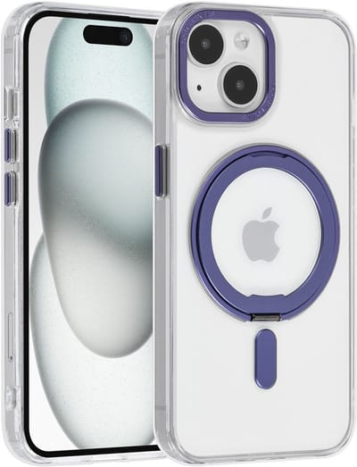 UNIQ Accessory Back Cover - Apple iPhone 15 - Transparant - Schokabsorptie & MagSafe-ring