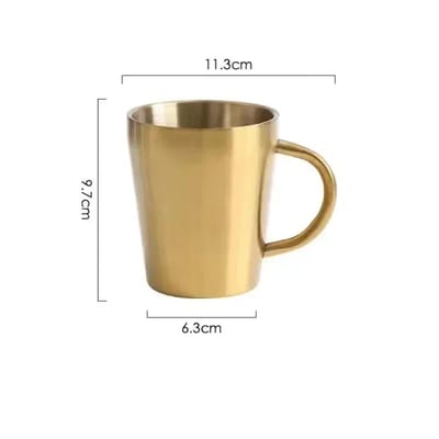 310/350ml Tasses Double Paroi en Acier Inoxydable 304 Café Créatif Tasse à Eau Isolation Thermique Bière Tasse Inoxydable Boissons 300ml beige