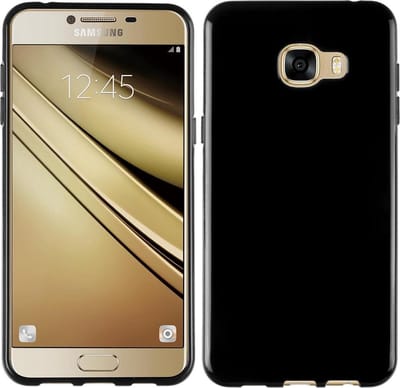 Zwart tpu case voor Samsung Galaxy C7