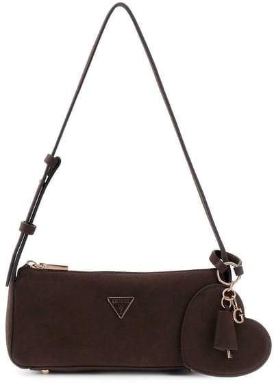 GUESS schoudertas Isobel Mini Shoulder Bag Espresso donkerbruin