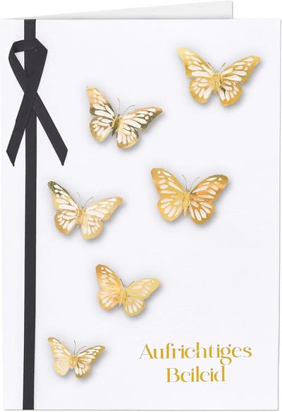 Condoleancekaart met Envelop en Zegelsticker
