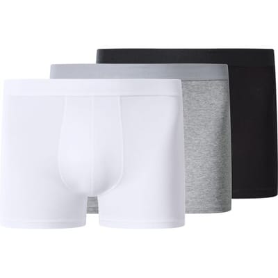 esmara Men Set van 3 heren boxers (Zwart/grijs/wit, XXL)