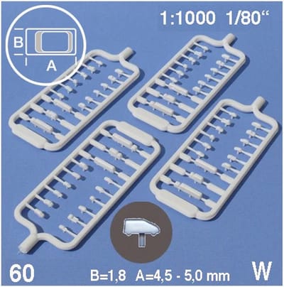 Schulcz Auto's assorti - Modelbouw wit - Schaal 1:1000 - 60 stuks