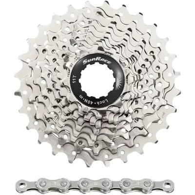 Cassette met ketting Sunrace Rs1 11-28 Shimano