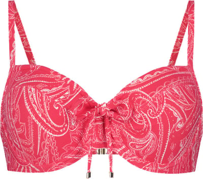 Inner Sun beugel bikinitop Rood, Wit maat 36F (70F)