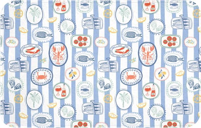 WC mat 80x50 cm - Antislip - Dieren - Zee - Patroon - Toiletmat - Vloermat - Douchemat - Toilet tapijt - Toiletmatten
