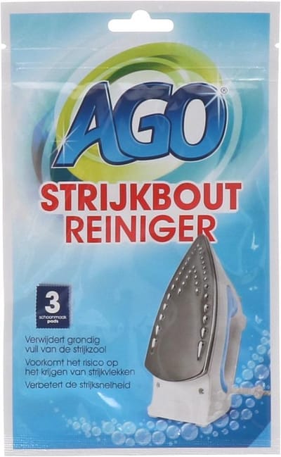 Strijkbout reiniger 3 stuks - reinigt uw strijkijzer - verwijdert bruine aanslag van uw strijkbout, zo kunt u streeploos strijken
