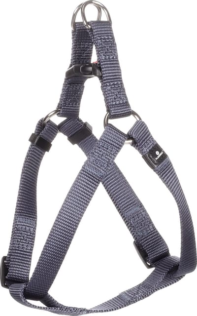 Flamingo Ziggi Step&go - Harnas Honden - Harnas Step&go Ziggi Granietblauw S 25-45cm 15mm - 1st - 124827 - 1st