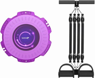 Tummy Trimmer - Buikspier trainer - Full body workout - Verstelbare weerstandsbanden - 70 x 27 x 7 cm - Zwart
