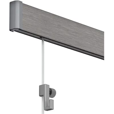 Duraline Phs Click Rail Compleet Aluminium Geborsteld 200cm