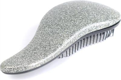Scoby - Anti Klit Borstel - Haarborstel - Anti klit - Hairbrush - Compacte borstel - Haar borstel - Zilver