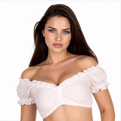 Dirndl blouse ANNA WIT ( maat 44)