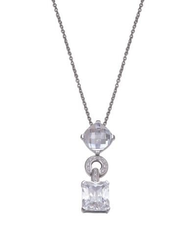 Orphelia Dames 925 Sterling Zilveren Set: Ketting-Pendant + Oorbellen - Zilver SET-5919