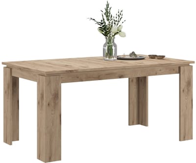 Titan uitschuifbare eettafel 160/200 Nox Eiken NB - 90x160x76cm