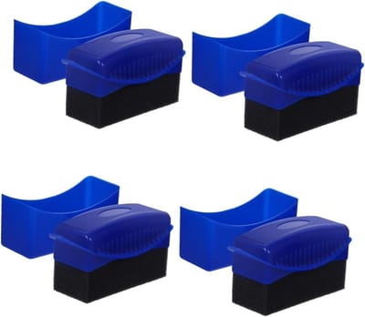 Wax Spons Set - Polijst Pads - Auto Onderhoud - Gelijkmatig Aanbrengen - 4 Stuks - Blauw