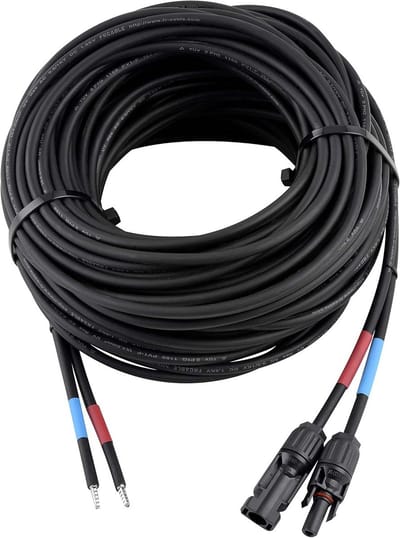 Professionele 6 mm² Zonne-aansluitkabel 15 Meter voor Zonnepaneel naar Laadregelaar