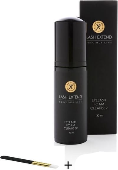 Lash Extend - Foam cleanser - 30 ml – wimper shampoo – NU MET Wimper reinigingsborstel - Lash foam shampoo  - lash soap - wimper zeep - cleanser for eyelashes - wimper schuim - wimper reiniging- olievrij