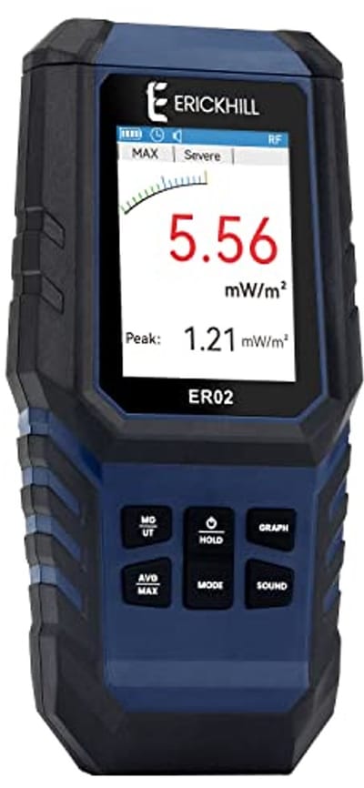 EMF-meetinstrument voor het meten van straling - digitaal en oplaadbaar
