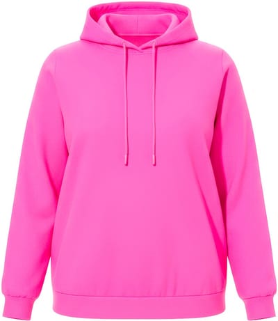 Angel of Style - Dames - Hoodie capuchonsweater neonkleur - Neon roze - Maat 44