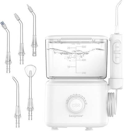Elektrische tussendoorreiniger met 10 drukniveaus en 600 ml waterreservoir voor optimale mondverzorging