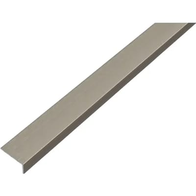 Alberts 488758 hoekprofiel | zelfklevend | aluminium, rvs-look, donker | 1000 x 20 x 10 mm