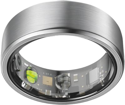 NOLATR Plus, Slimme Ring met Stappenteller, Activiteitstracker & Hartslagmeter – Zonder Abonnement & Nederlandse App – Zilver – Maat 8