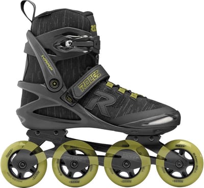 Roces Warp Thread TIF 84 Skeelers Unisex - 4x84mm Wielen - Fitness Inline Skates - Zwart Groen - Maat 39