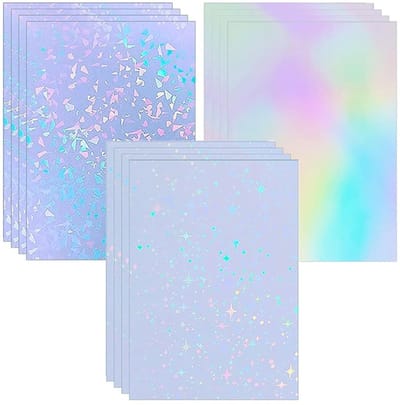 Allecto - Hologram film - Zelfklevend - Transparant licht effect - A4 formaat - DIY decoratie - Waterproof - Geschikt voor kunstprojecten