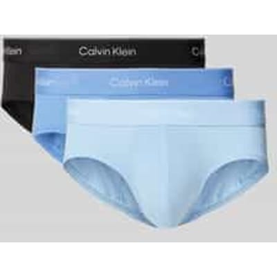 Calvin Klein Icon Cotton Stretch Hipster briefs (3-pack) - heren slips - zwart - middenblauw - lichtblauw