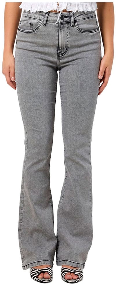 Noisy May Sallie Skinny Vi545lg Hoogzittende Jeans Grijs 30 / 32 Vrouw