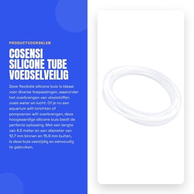 Dailygoods- Siliconen Slang 4.5m - Voedselveilige Slang - Flexibele Slang