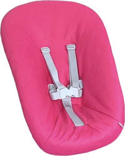 #77 newborn hoes, Fuchsia roze suede look, Stokke Tripp Trapp. Ook geschikt voor Kidsmill Up.