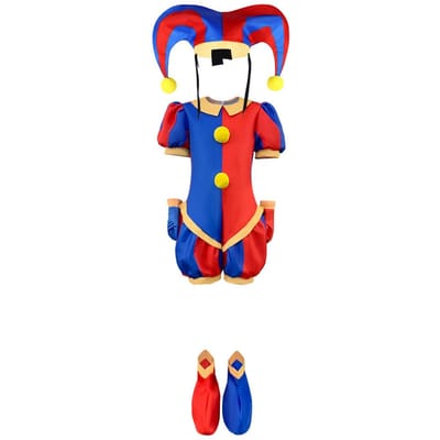 Digitale Circus Pomni Cosplay Kostuum Geweldig Freak Circus Cartoon Caine Cosplay Outfits Kind Halloween Kostuums Pomni Jumpsuit ADULT 190 blue