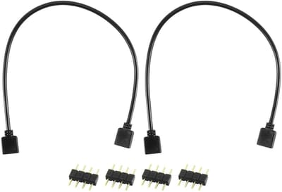 Dailygoody - Set van 2 RGB LED Strip Extensies 30 cm - 4-Pins Verbinding - Ideaal voor LED Strips