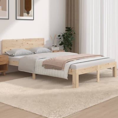 vidaXL - Bedframe - massief - hout - 120x190 - cm
