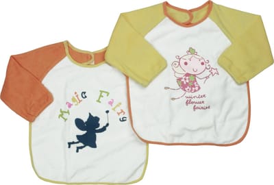 Bianco Blu Babie Slabber - 2 stuks - Geel/Oranje
