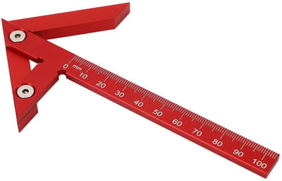 MTTproducts- Lijnliniaal Hoge Nauwkeurigheid - Middenmeter - Aluminium - Meetinstrument - Cirkel Marker - Duurzaam Materiaal - Meetlat