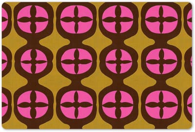 Placemats 45x30 cm - Placemat kunststof - 1 stuk - Modern - Patroon - Roze - Borden onderleggers - Decoratie voor op tafel - Keuken tafeldecoratie accessoires - Vinyl onderlegger - Tafelversiering
