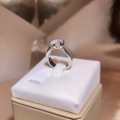 Diamantring Bruiloftsring Vrouwen Hoge Rest Diamant Zes Klauwen Ingelegd Zirkonia Ring Hoge Kwaliteit Accessoires No. 10 gray