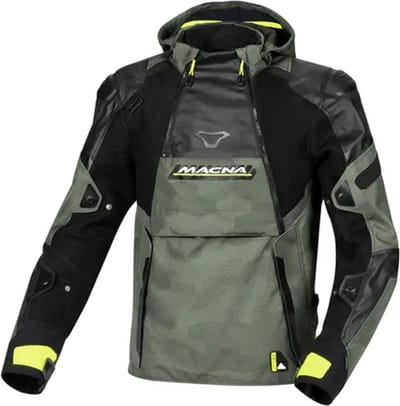 Macna Bradical Textile Summer Jas Groen Geel - Jas