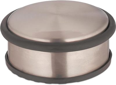 Deurstopper van roestvrij staal - antislip deurstop met rubberen ring - brons