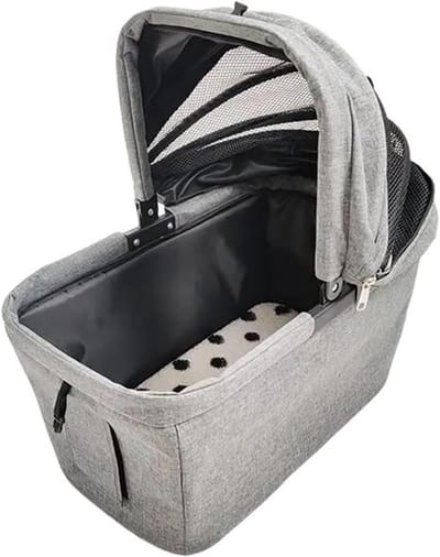 Hondenfietsmand Opvouwbaar - Huisdier Fietsdrager - Veilig Vervoer Huisdier - Quick-Release Systeem - Max 5 kg - Zwart