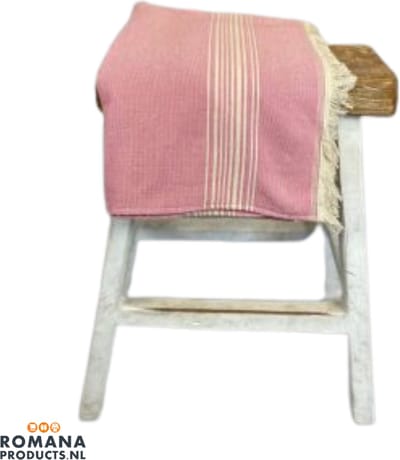 Romana Products Sula Hamam Baddoek - Hamamdoek - Strandlaken - Saunalaken - 100cm x 170cm - Roze