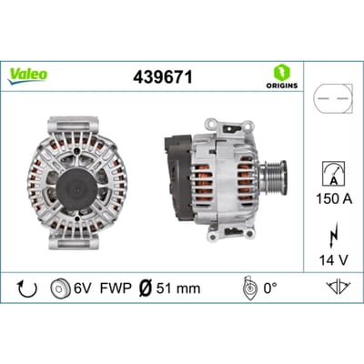 Driefasige generator VALEO ORIGINS NEW VALEO 439671