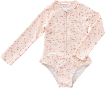 Fresk 74 -Zwemkleding met UV-bescherming UPF 50 - Sneldrogend - Tweedelig Zwempak - Bikiniset Meisjes - Creme - Butterflies