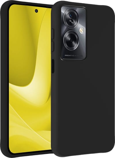 Hoesje - Geschikt voor OPPO A79 - Sterk & Shockproof - Hoes Cover - Siliconen Case - Telefoonhoesjes - Zwart