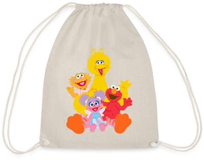 Sesamstraat Bibo Elmo Sina Abby Cadabby Gymtas