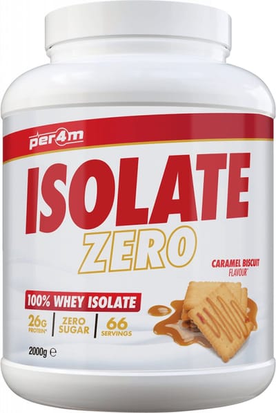 Per4m Whey Isolate Zero (2000g) Caramel Biscuit - Eiwitten - Wei-eiwit isolaat