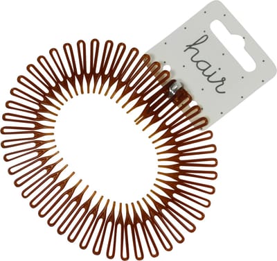 Kamdiadeem Zigzag Bruin - Flexibele Haarband -